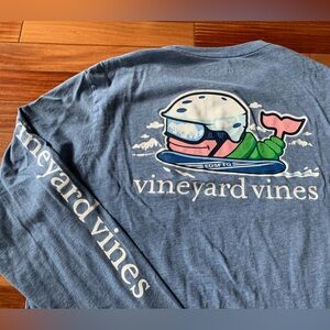 PRICE DROP! Fun Vineyard Vines T-shirt, Ski, Sled, Snowboard